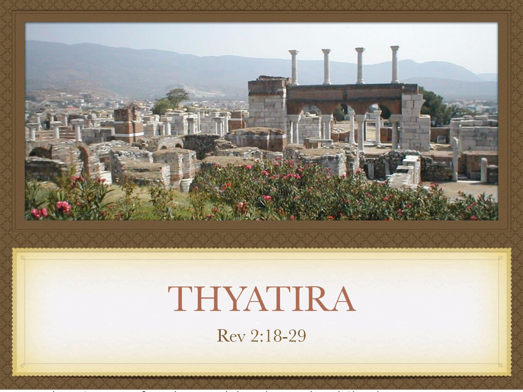 This Week At CCD Revelations Thyatira Christ Church Dingley   Thyatira 